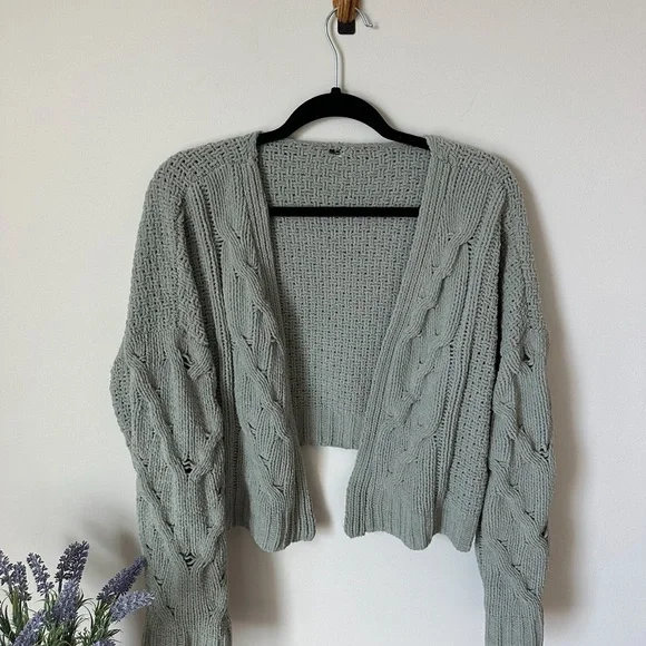 Green knitted cardigan - Picture 5 of 5